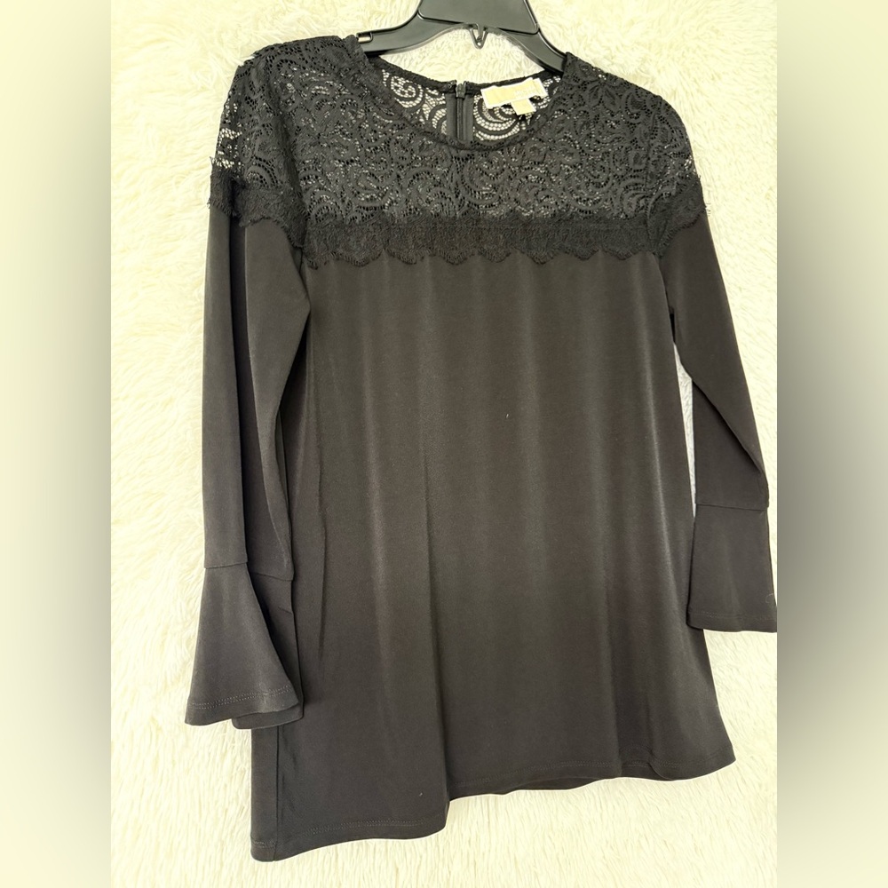Michael Kors Black Lace Detail Blouse